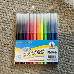 12 Washable Markers